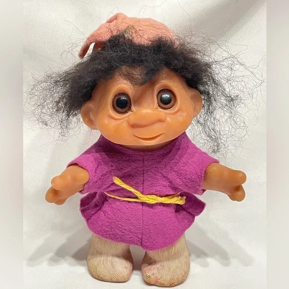 VINTAGE 1980 Thomas Dam 8” troll doll great condition his adorable